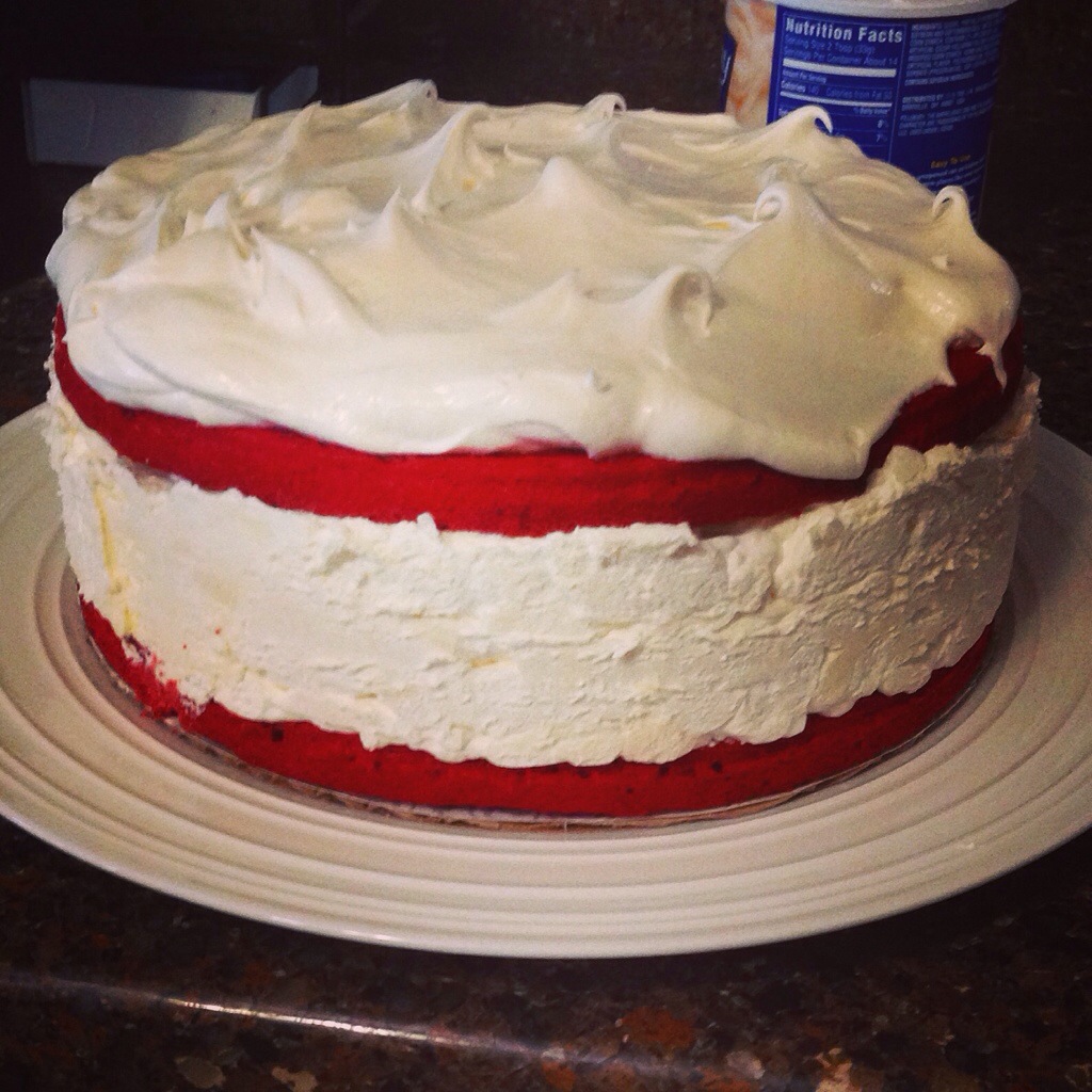 Erik birthday red velvet ice cream cake